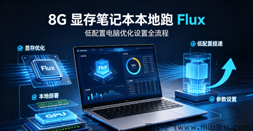 8G显存笔记本本地跑Flux，低配置电脑优化设置全流程