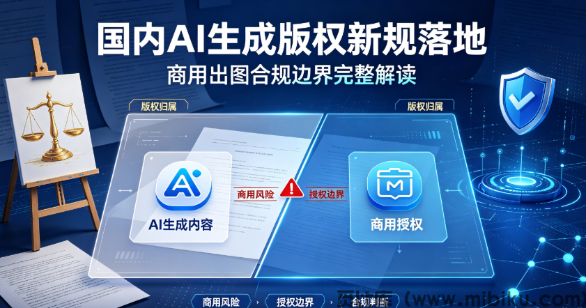 国内AI生成版权新规落地，商用出图合规边界完整解读