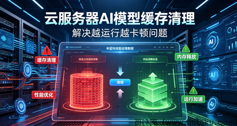 云服务器AI模型缓存清理，解决越运行越卡顿问题