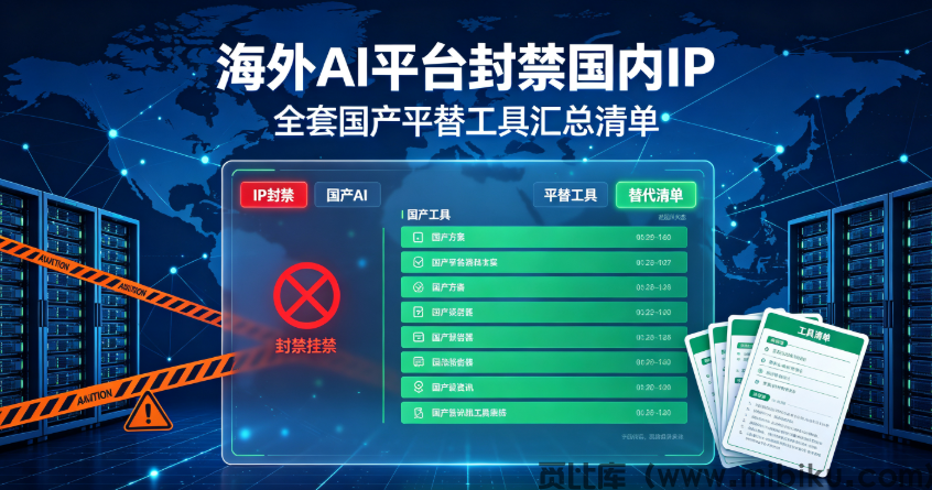 海外AI平台封禁国内IP，全套国产平替工具汇总清单