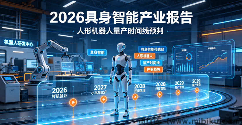 2026具身智能产业报告，人形机器人量产时间线预判