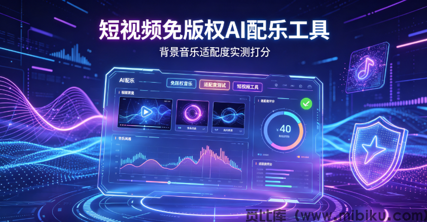 短视频免版权AI配乐工具，背景音乐适配度实测打分